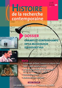 Histoire de la recherche contemporaine Tome 7/1