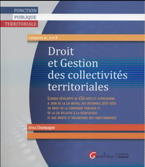 droit et gestion des collectivités territoriales