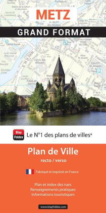 Metz : Grand format : Plan de ville (édition 2025)