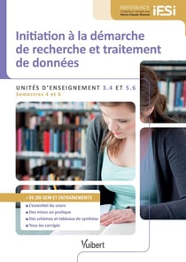 Diplôme d'Etat infirmier - UE 3.4 et 5.6 - initiation à la démarche de recherche et traitement des données - semestres 4 et 6
