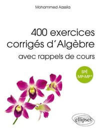 400 exercices corrigés d'algèbre avec rappels de cours - prépas spé MP-MP*