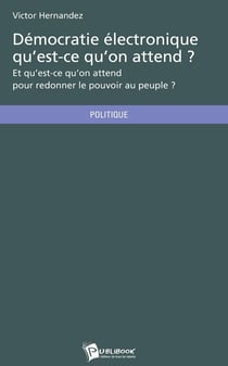 Démocratie électronique qu'est-ce qu'on attend ? et qu'est-ce qu'on attend pour redonner le pouvoir au peuple ?