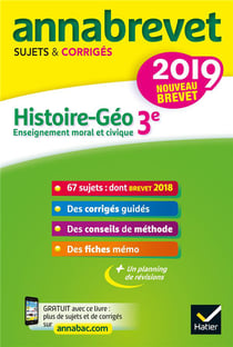 Annabrevet : histoire-géographie, EMC - 3e (édition 2019)