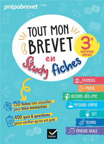 Prépabrevet : Tout mon brevet en studyfiches - 3e (édition 2024)