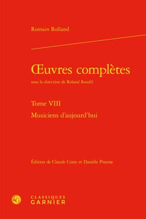 Oeuvres complètes Tome 8 : musiciens d'aujourd'hui