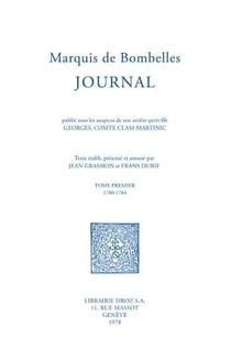 Journal Tome 1 : 1780-1784