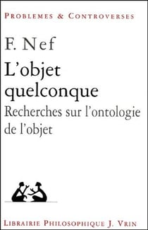 L'objet quelconque - recherches sur l'ontologie de l'objet