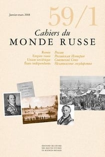 Cahiers du monde russe et soviétique n.59/1