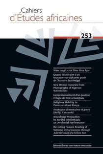 Cahiers d'études africaines n.253 : Varia