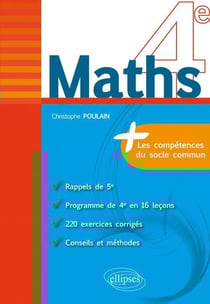 Maths 4ème - les compétences du socle commun
