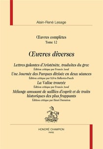 Oeuvres complètes t.12 - oeuvres diverses