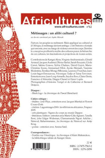 Revue africultures n.62 : métissages : un alibi culturel ?