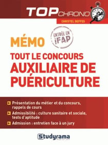 Mémo - tout le concours auxilliaire de puériculture
