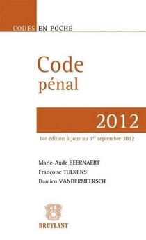 Code pénal 2012 (14e édition)