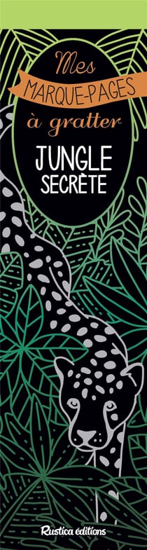 Mes marques-pages à gratter - jungle secrète
