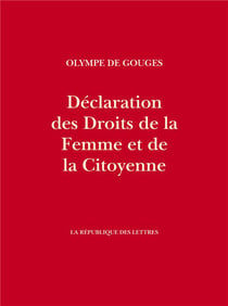 Déclaration des droits de la femme et de la citoyenne