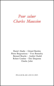 Pour saluer Charles Maussion