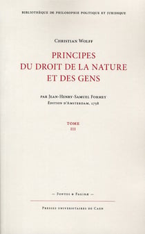Principes du droit de la nature et des gens, Tome 3 (Nouvelle édition)