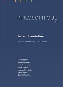 Philosophique, année 2020 : La représentation