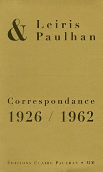 Correspondance 1926-1962