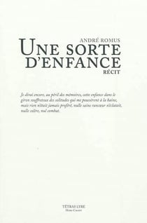 Une sorte d'enfance