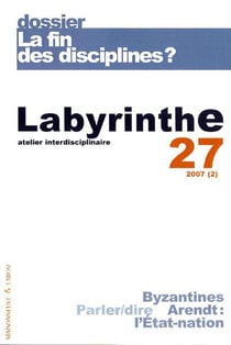 La fin des disciplines ?