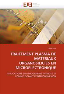 Traitement plasma de materiaux organosilicies en microelectronique