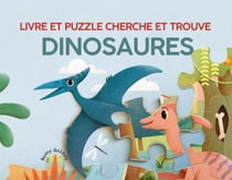 Livre et puzzle cherche et trouve : dinosaures