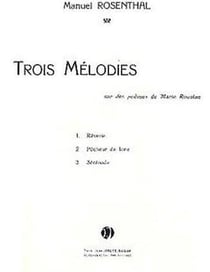 Melodies (3) --- mezzo ou tenor et piano