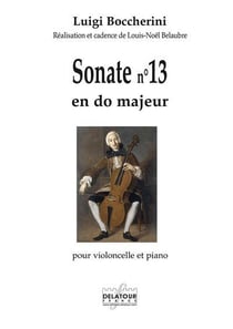 Sonate n°13 en do majeur pour violoncelle et piano