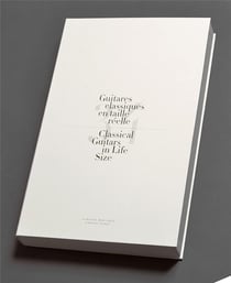 34 guitares classiques en taille réelle