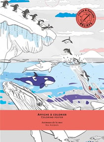 Animaux de la mer - affiche à colorier