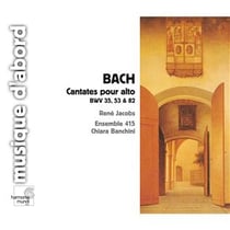 Cantates pour alto bwv 82, bwv 53, bwv 82