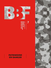 BULLETIN DES BIBLIOTHEQUES DE FRANCE Tome 7 : patrimoine en  danger