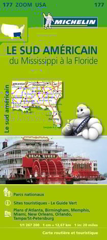 CARTES ZOOM n.177 : le sud américain, du Mississippi à la Floride