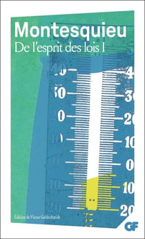 De l'esprit des lois Tome 1