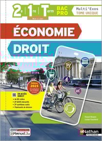 Économie-Droit - Tome unique - 2de/1re/Term Bac Pro - Coll. Multi'exos - Éd. 2025 - Livre + licence