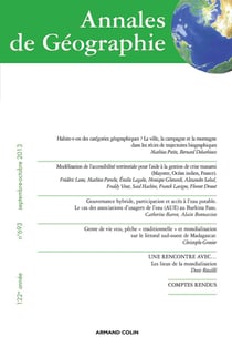 Annales de Géographie n° 693 (5/2013)