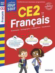 Cahier du jour / cahier du soir : Français : CE2 - Conçu et recommandé par les enseignants