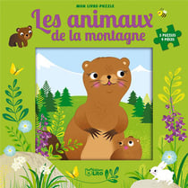 Livre puzzle - animaux de la montagne