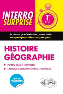 Interro surprise : Histoire-Géographie - Premières L et ES