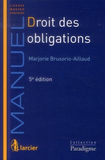 Droit des obligations, 5eme ed