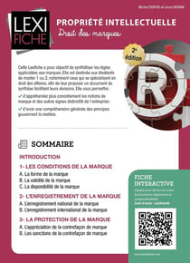 Propriété intellectuelle - droit des marques (2e édition)