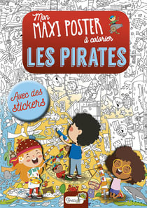 Mon maxi poster à colorier - les pirates