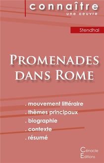 Fiche de lecture Promenades dans Rome (Analyse littéraire de référence et résumé complet)
