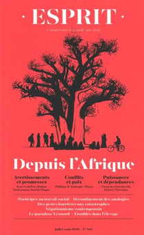 Esprit n.466 : juillet-août 2020 - depuis l'Afrique