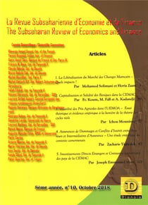 Revue subsaharienne d'économie et de finance/ the subsaharian review of economics and finance n.10 - octobre 2018