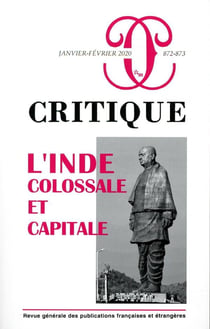 Revue Critique n.872-873 : L'Inde : colossale et capitale
