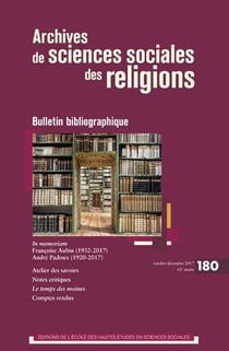 Archives de sciences sociales des religions n.180