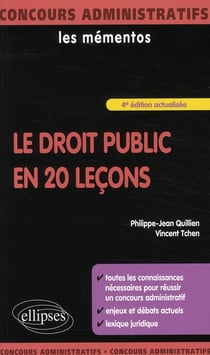 Le droit public en 20 leçons (4e édition)